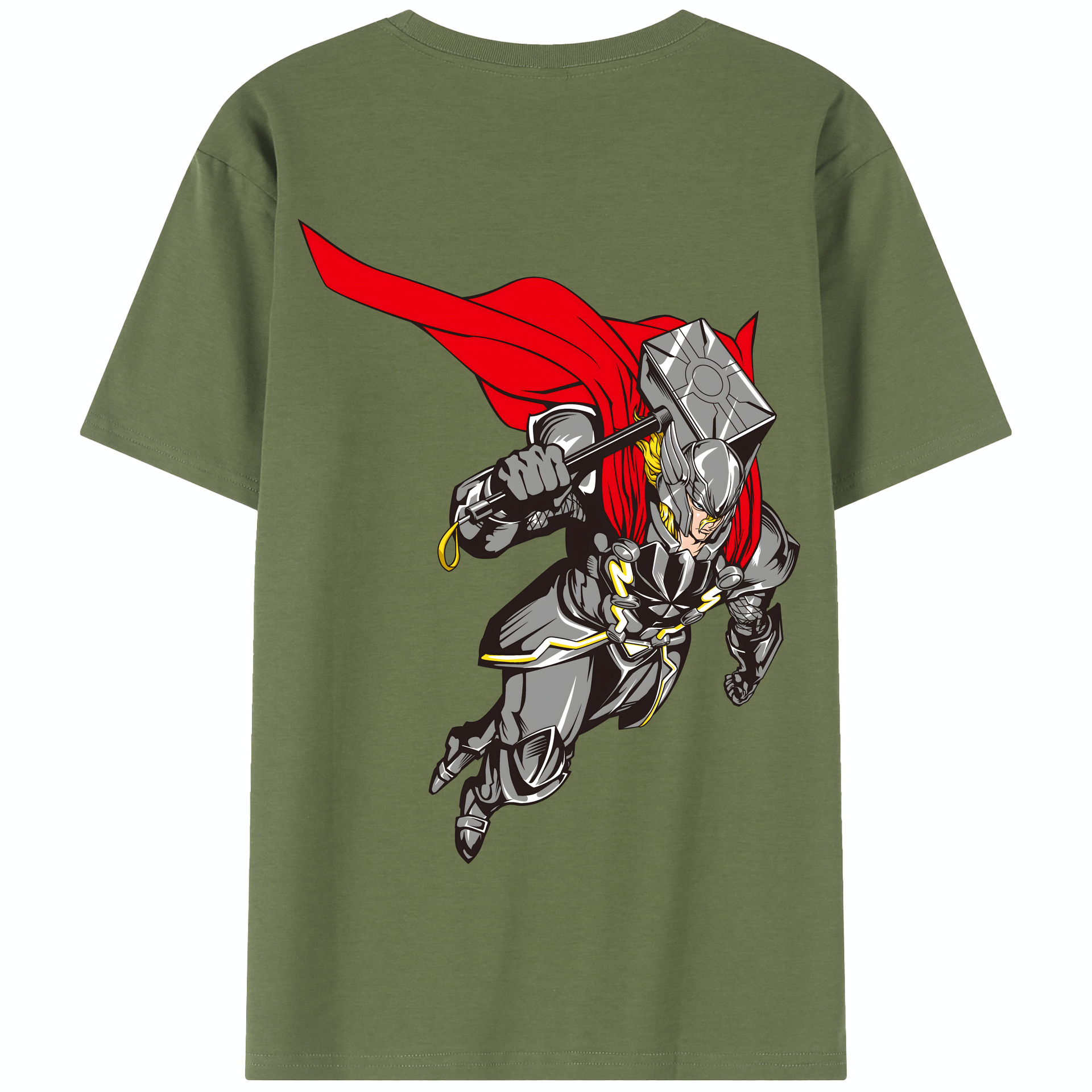 （画像用） アベンジャーズ The Avengers 綿100％半袖Tシャツ（背面プリント）